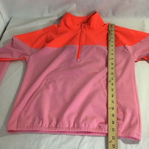 New Under Armour Storm Half Zip Woven Jacket Pink - Picture 10 of 10